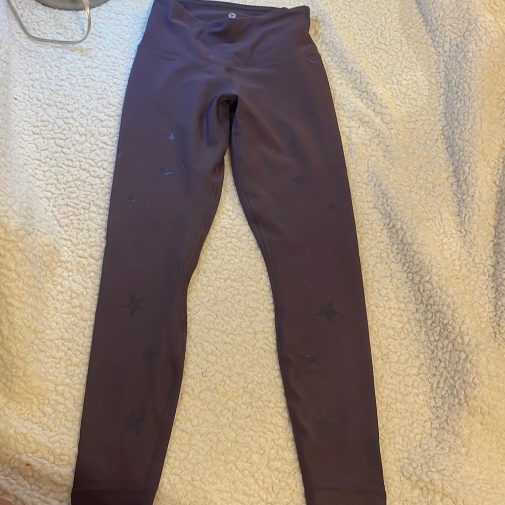 purple star full length leggings